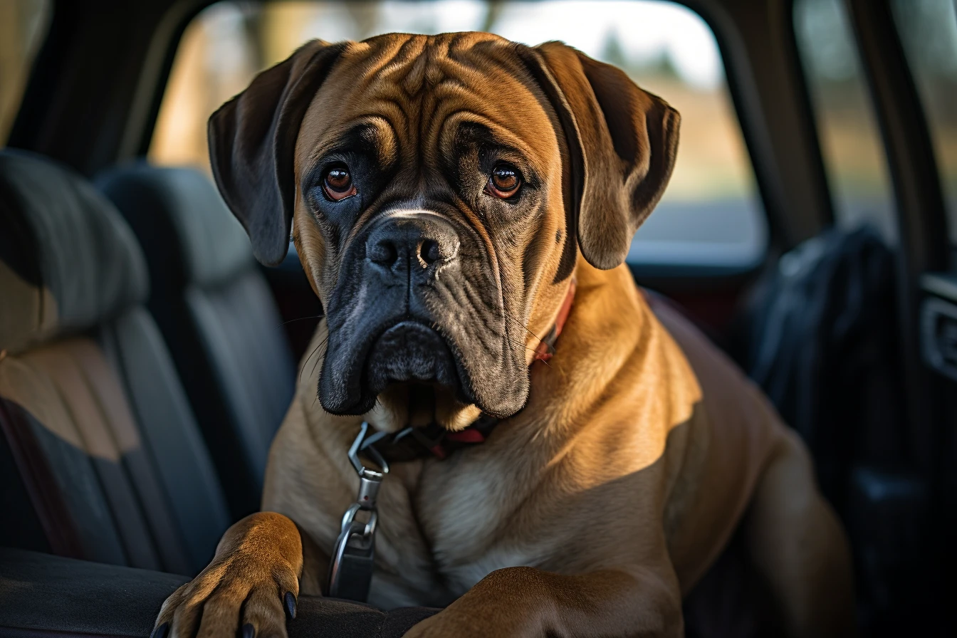 Chevrolet Equinox back seat cover for Bullmastiffs