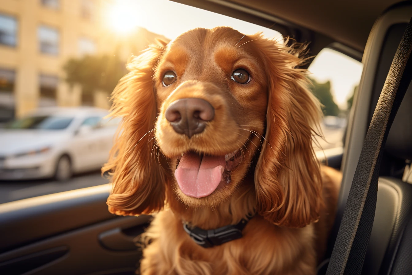 Lexus RX back seat cover for English Cocker Spaniels